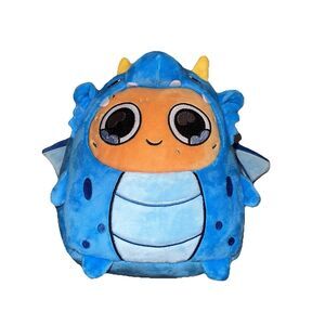 New Without Tags Sad Nuggie Blue Dragon Plushie Limited Edition Plush  8”